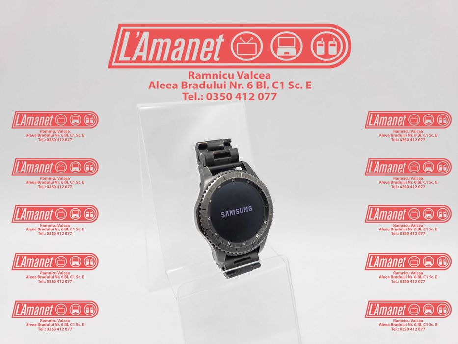 SmartWatch Samsung Gear S3 Frontier 46mm Black Stare Buna Bratara Otel