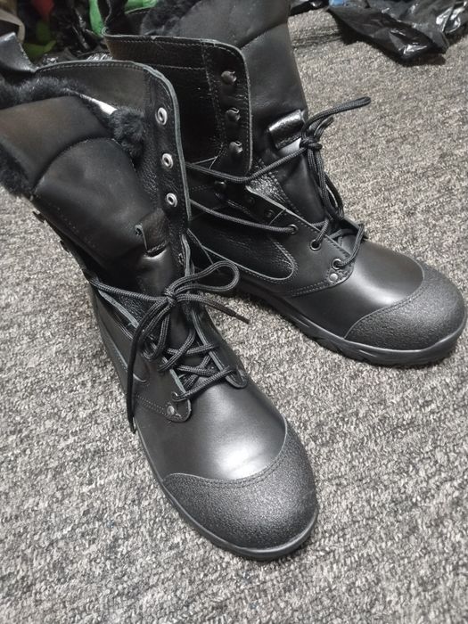 Берцы зима кожаные