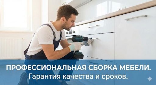 Сборщик мебели на заказ. За краткий срок