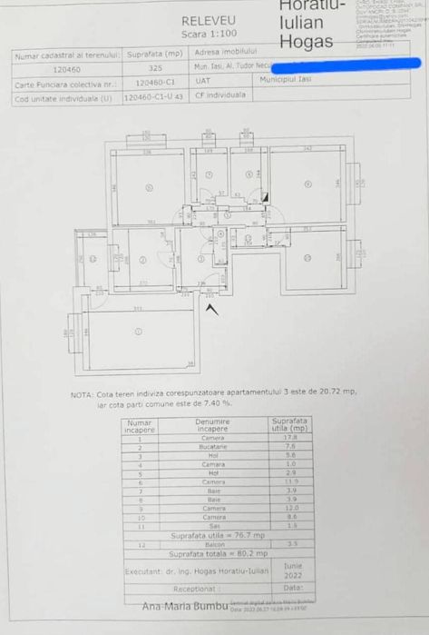 apartament 4 camere decomandat