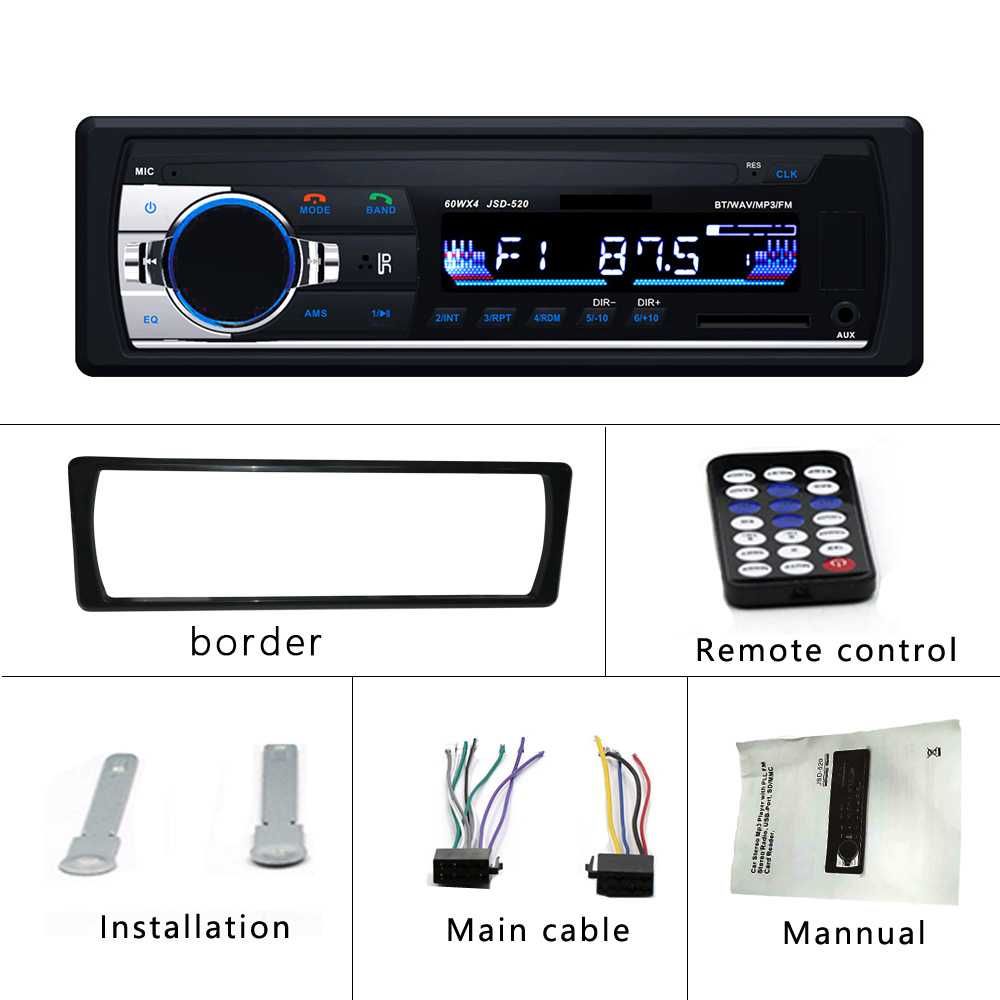 Casetofon / Radio Auto bt mp3 usb card tft