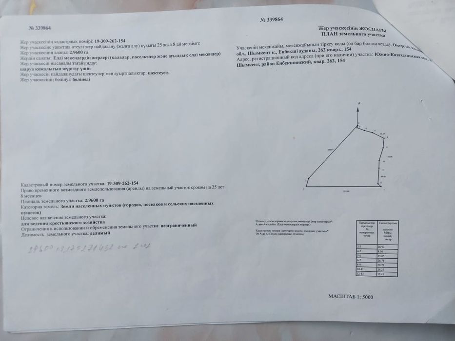 Земельный участок 2.9гектар