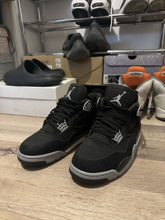 Jordan 4 Black canvas