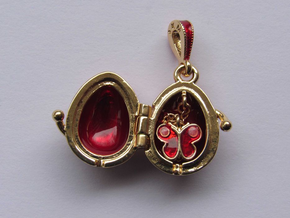 Фино дамско колие-висулка с Яйце Фаберже, ново