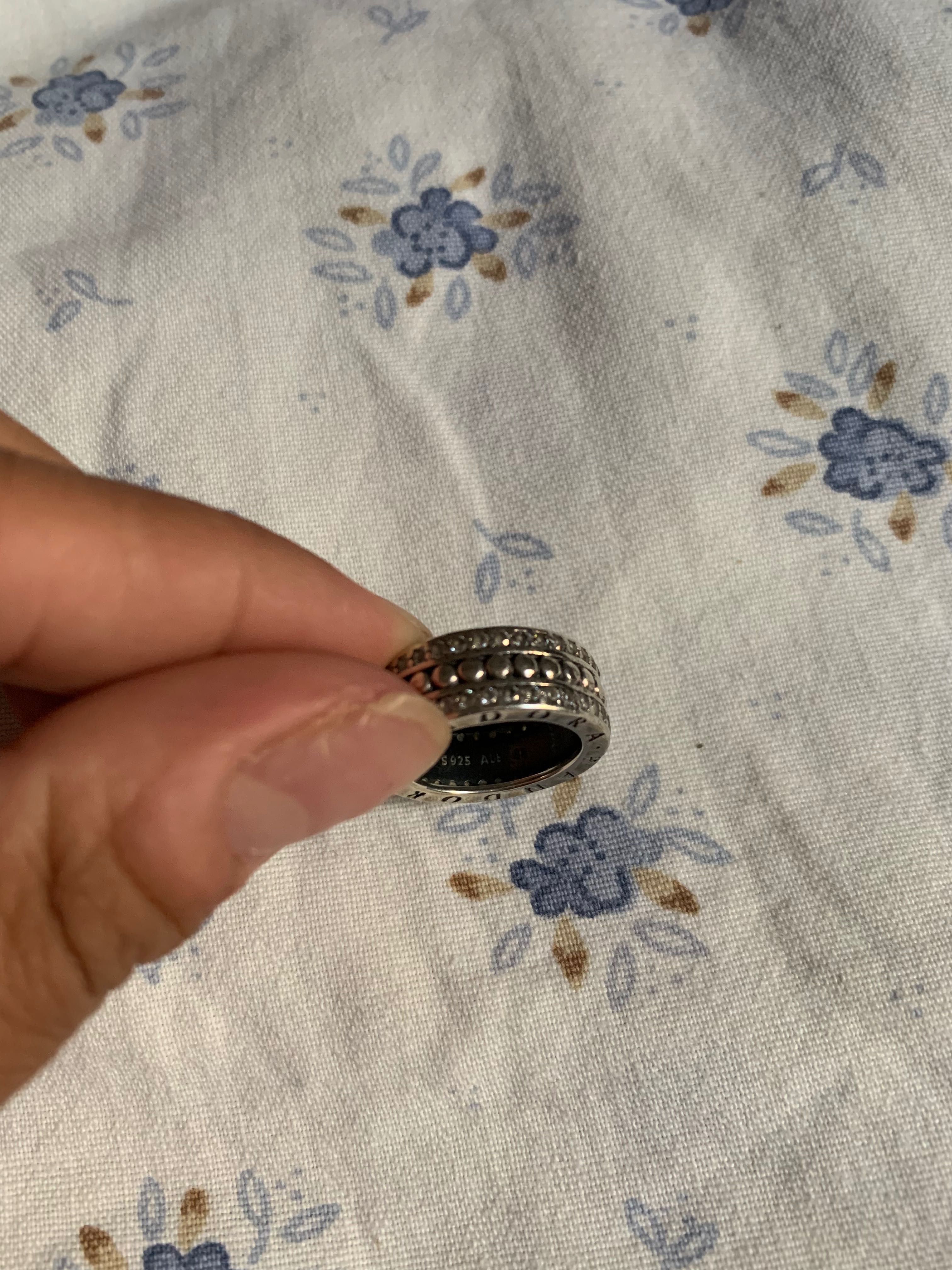 inel verigheta, din argint, Pandora,absolut original, masura 48,retras