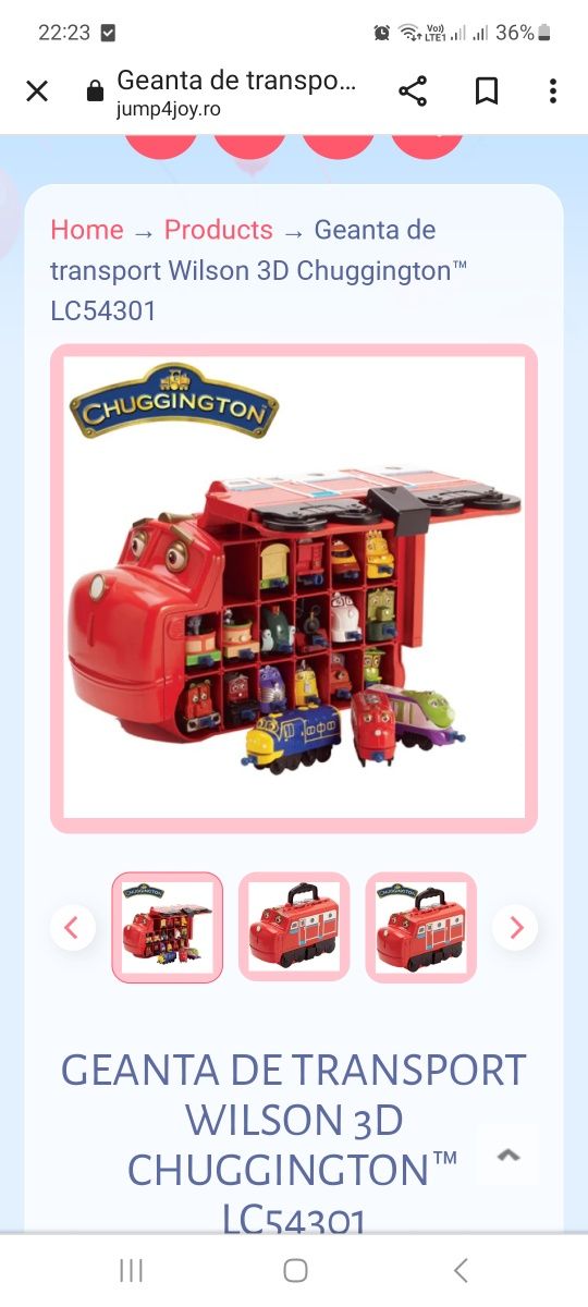 Genuta trenulete Wilson-Chuggington sau gradinita