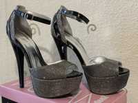 Уникални дамски сандали на висок ток Riccardo Farini