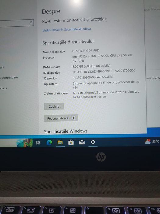 Laptop HP i5 gen7