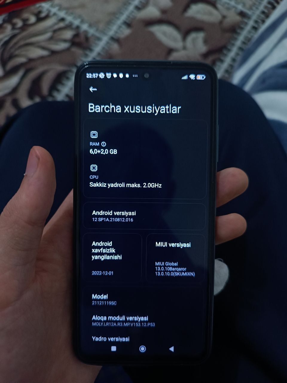Redmi note 11 aybi yoʻq