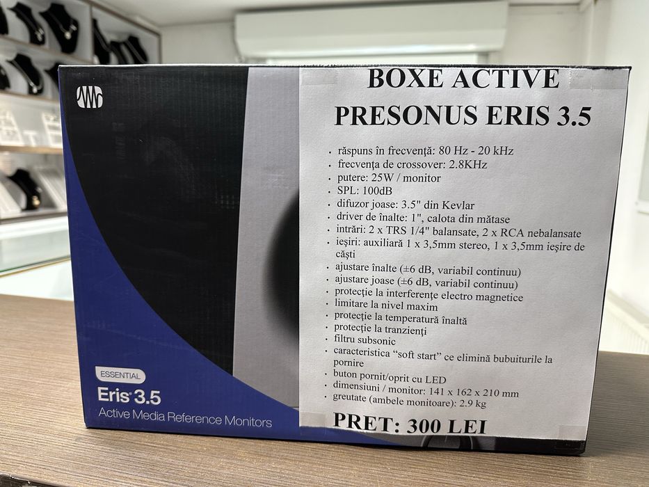 Boxe active Presonus Eris 3.5 Amanet Vintagegold Roman