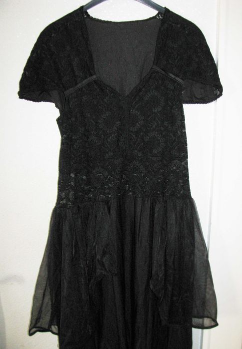 Театрална карнавална рокля 1923 г. дантела воал