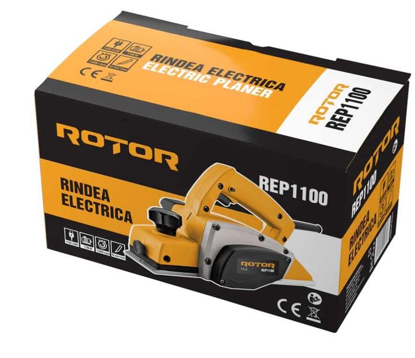 Rindea electrica 1100W aparat masina rindeluit de mana (REP1100)