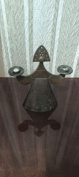 Посуда. Подсвечник бронзовый винтажный.