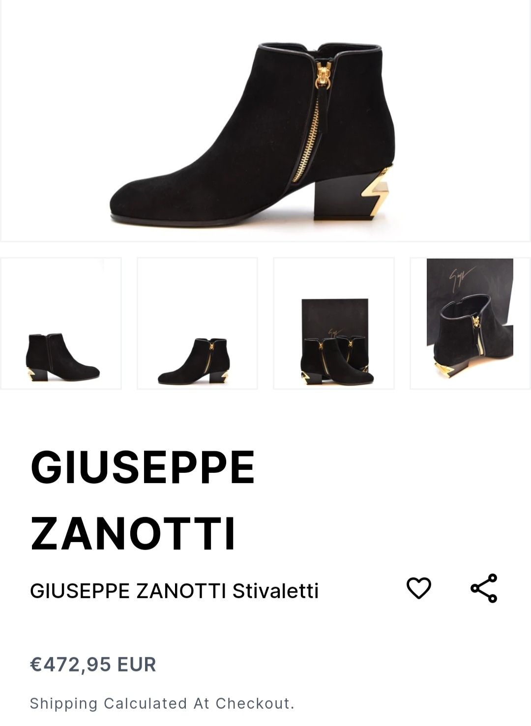 Botine Giuseppe Zanotti piele naturala