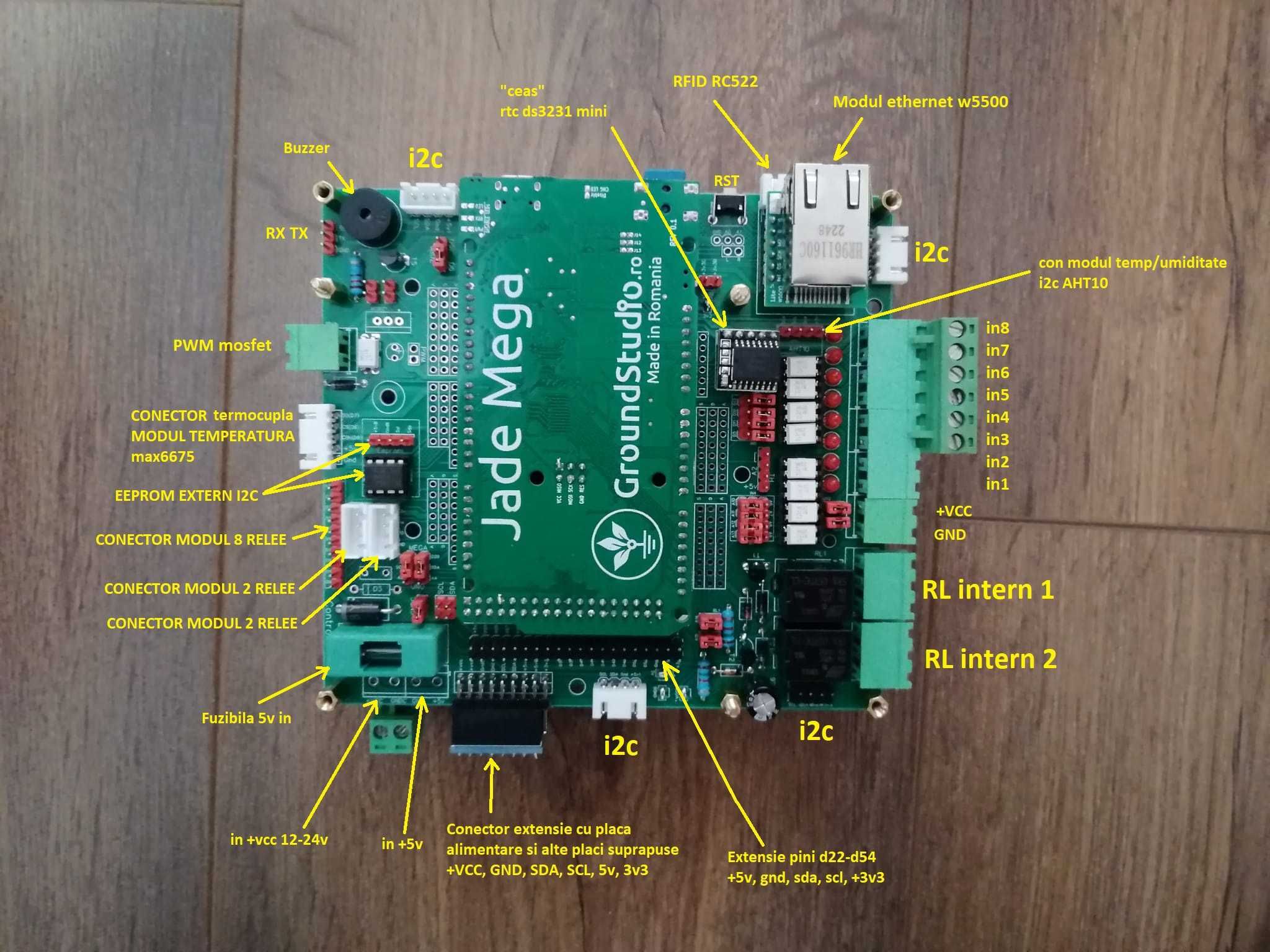 PCB Shield arduino mega 2560 green - Automatizari diverse - Smart Home