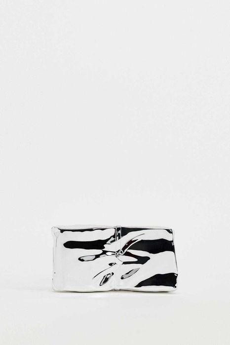 Метална чанта Зара нова с етикет