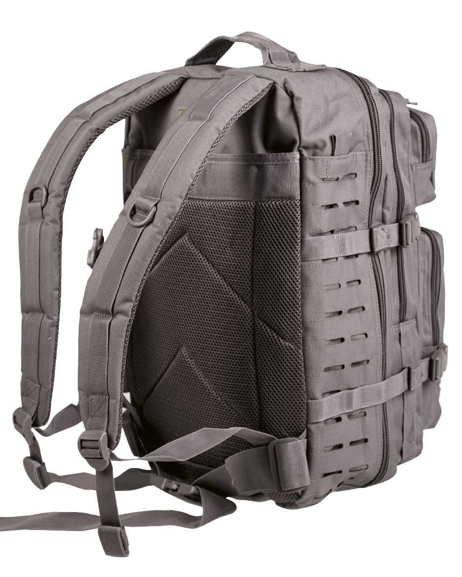 Rucsac Militar Mil-Tec Laser Cut 36L Gri Urban Ghiozdan Munca Concediu