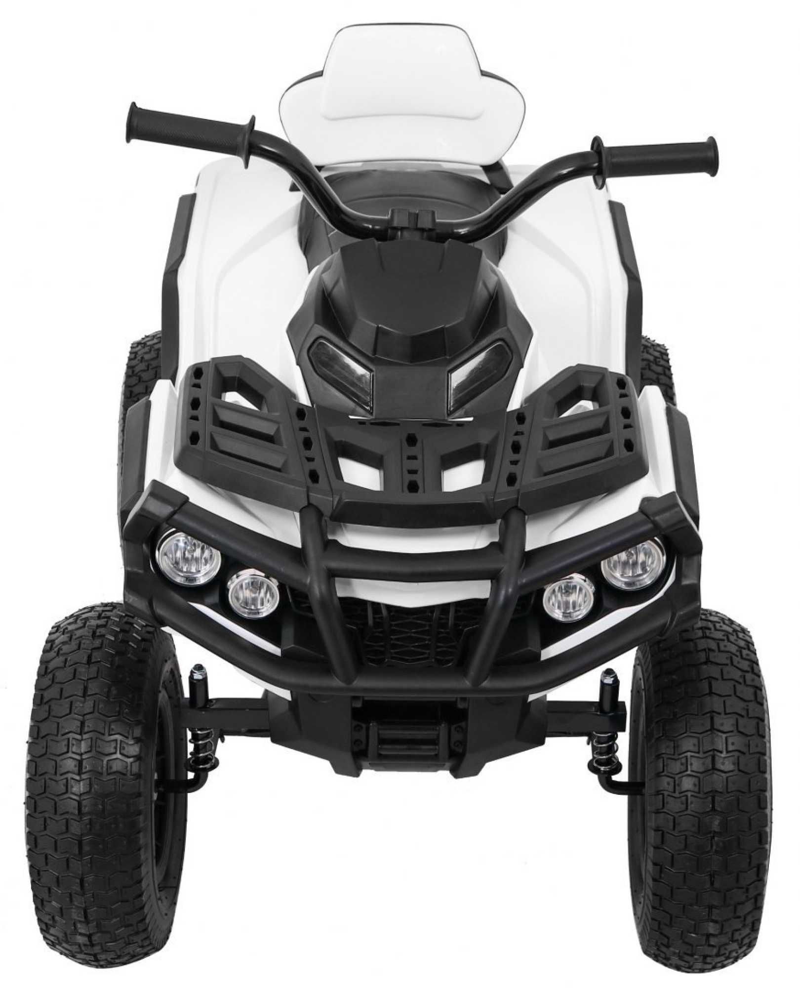 ATV electric copii 3-6 ani AIR 0906 90W, Roti Gonflabile, 7km/h #Alb