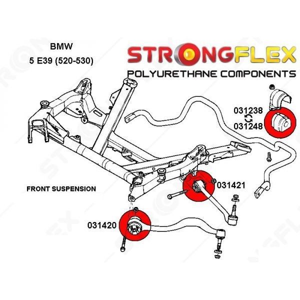 Kit bucse poliuretan fata/ spate pentru BMW E39