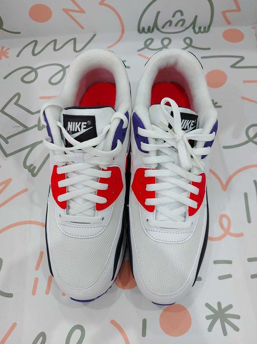Nike Air Max 90 Essential "Raptors" White Red 42.5
