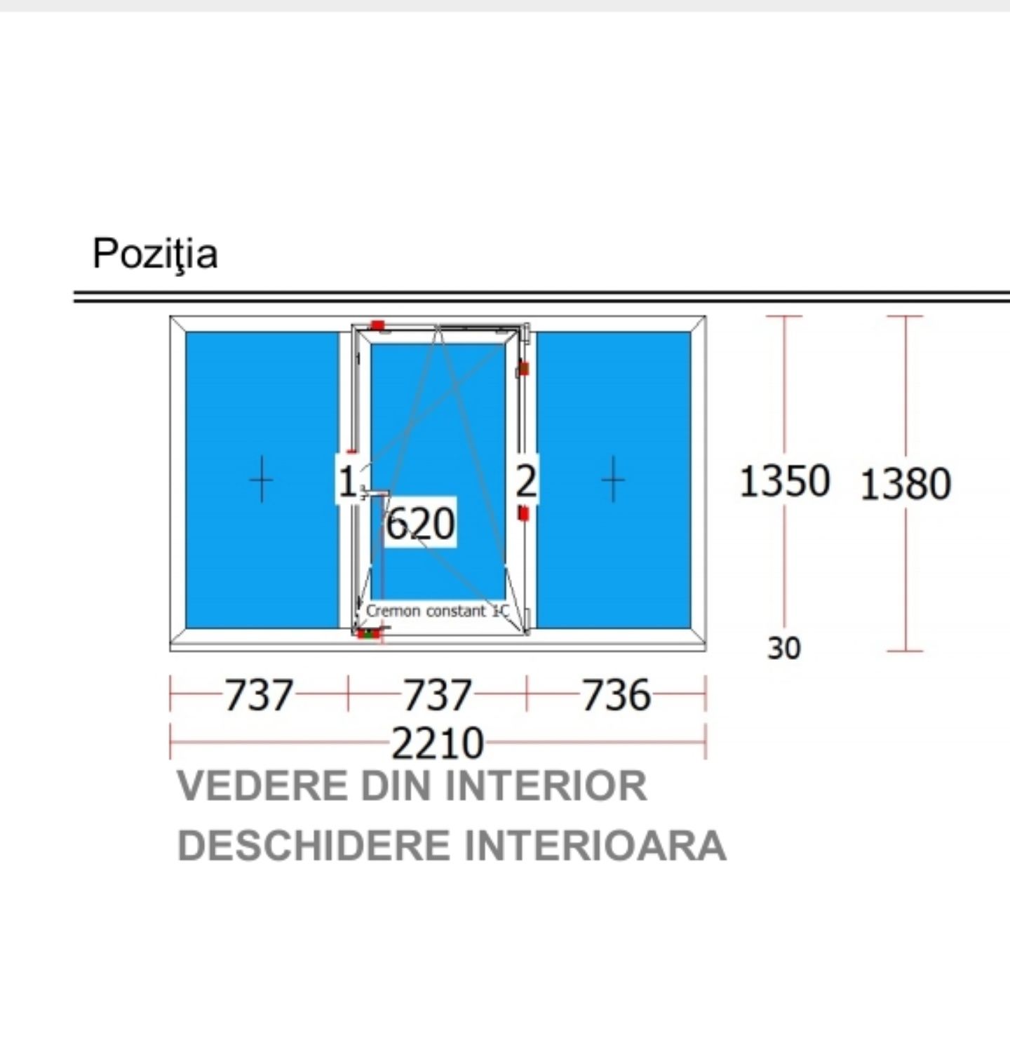 Tâmplărie termopan nouă