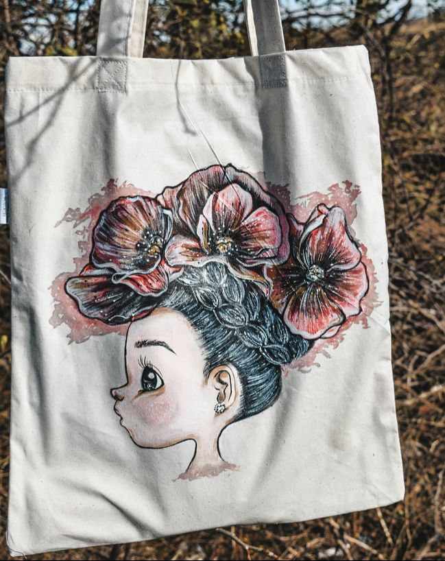 Tote bag pictate