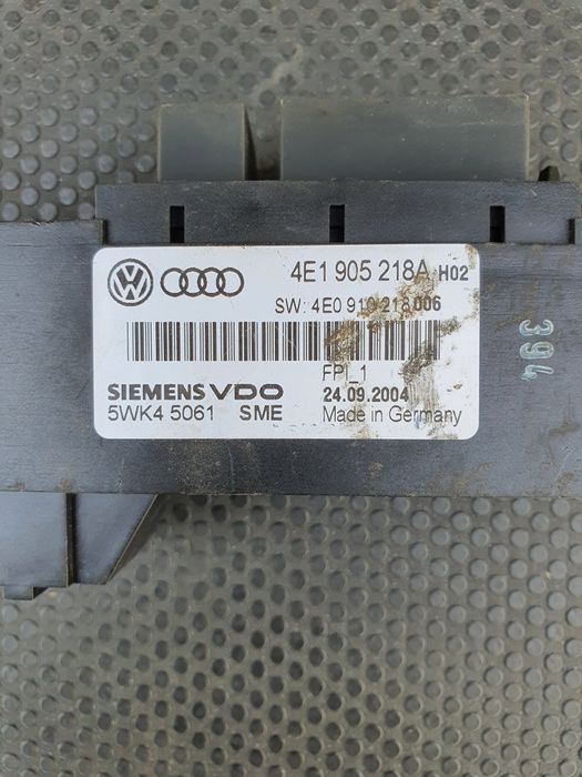 buton start stop cu cititor amprenta audi A8 D3, cod 4E1905218A