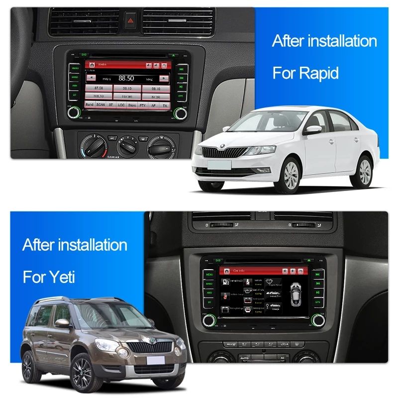 2 din навигация за автомобил с Android -CANBUS модул -VW, Skoda, Seat