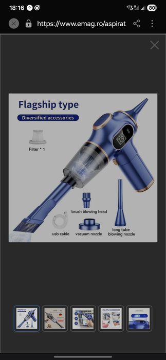 Aspirator auto batere      .