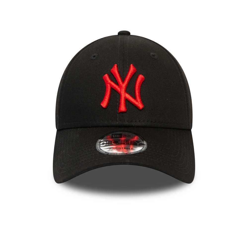sapca reglabila New Era New York Yankees MLB negru scris rosu