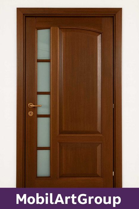 Uși de interior din lemn masiv de tei – producător local Târgu Neamț