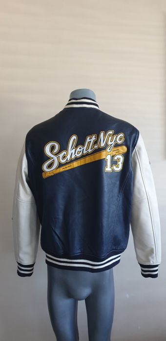 Schott NYC Teddy Avec Badges Leather / L  НОВО! ОРИГИНАЛ! Ест. кожа!