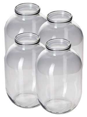 Банки стеклянные для консервирования обычные не винтовые 2-литровые