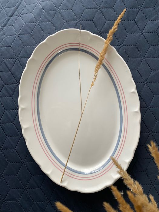 Platou oval vintage Ceramica Dalia – Italy, 36 cm