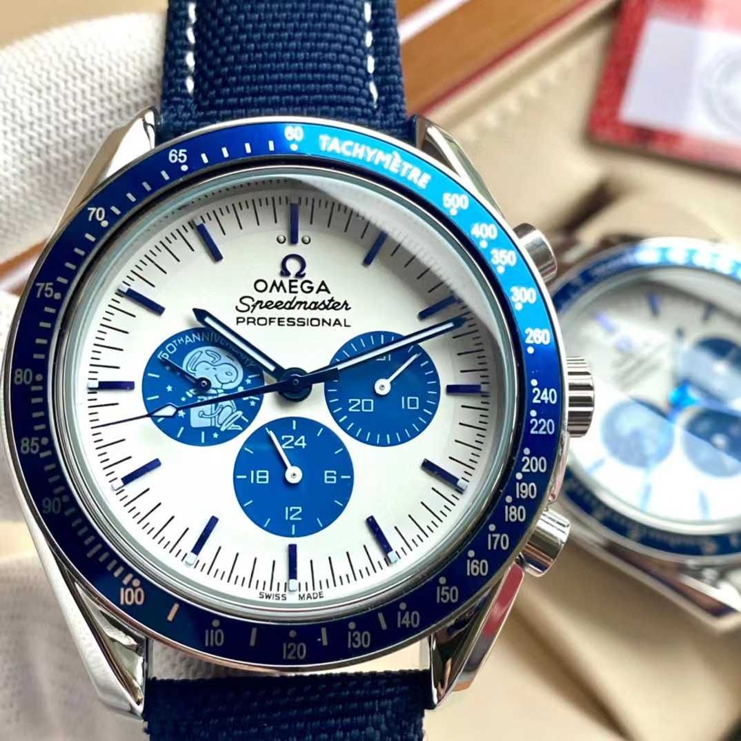 Ceas pentru bărbați OMEGA Speedmaster Silver Snoopy Quartz