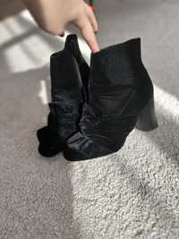 Botine zara catifea 36