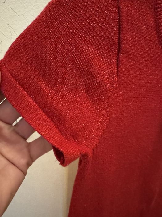 Rochie H&M 4-6 ani, rosu aprins cu sclipici