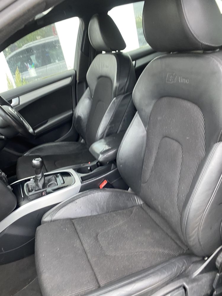 Interior scaune față și banchete S Line piele Audi A4 B8 break