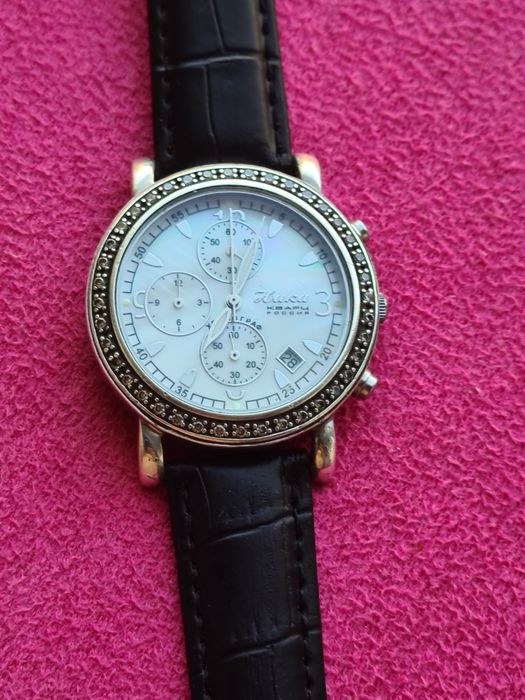 Серебряные часы "Ника"