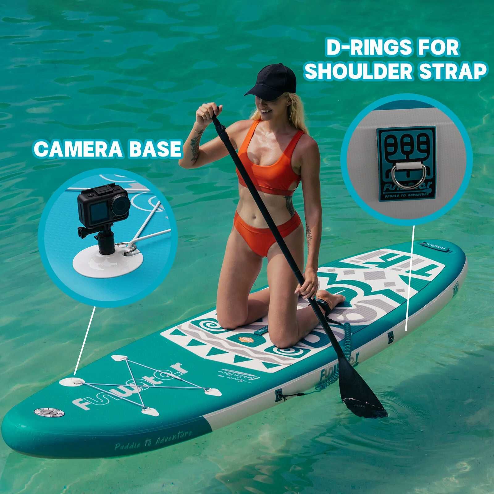 Надуваем падълборд FunWater TIKI paddle board SUP НОВ в кашон