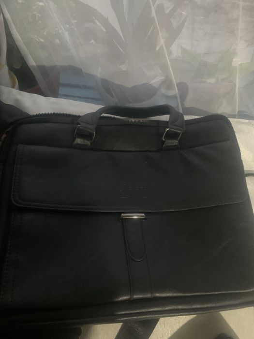 Сумка кожанная через пличо