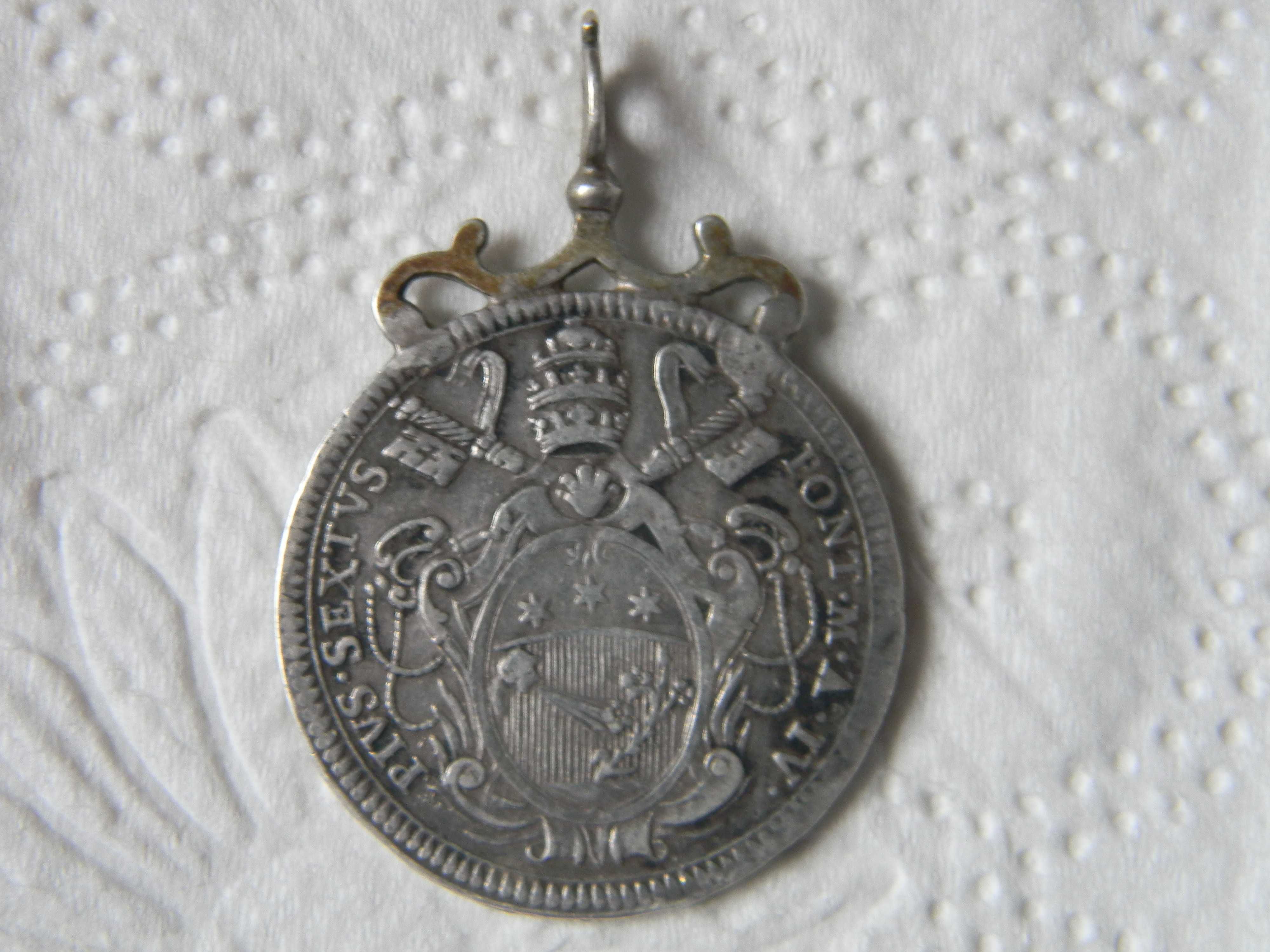 Medalion rar de colectie din argint 14,5g Vatican 1778