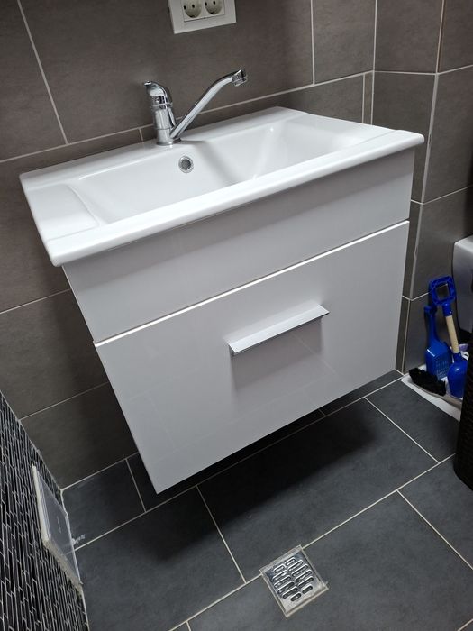 dulap baie lavoar chiuveta alb