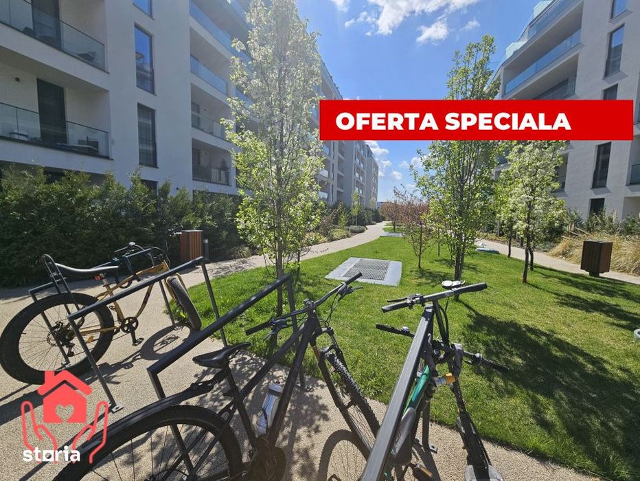 Baneasa Shopping City-2 camere, terasa 9 mp, parcare, COMISION 0%!