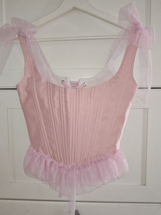 Corset roz trandafiriu