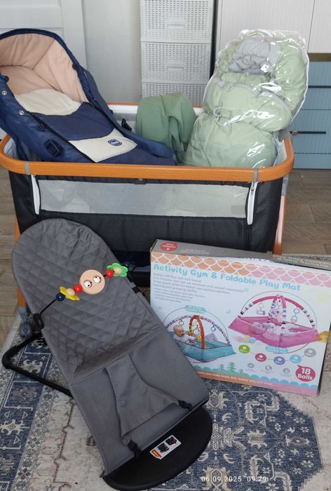 Погодам кровать, шезлонг, конверт, коврик, сумку -переноску