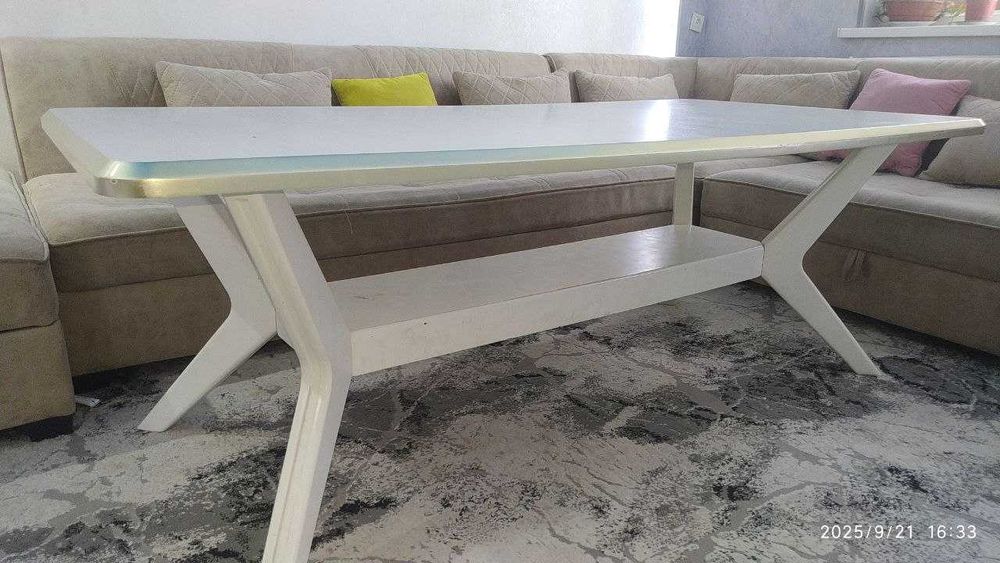 Hi-Tech cтол мебелный для гостинный, 180Х90 см, новый mehmonxona stoli