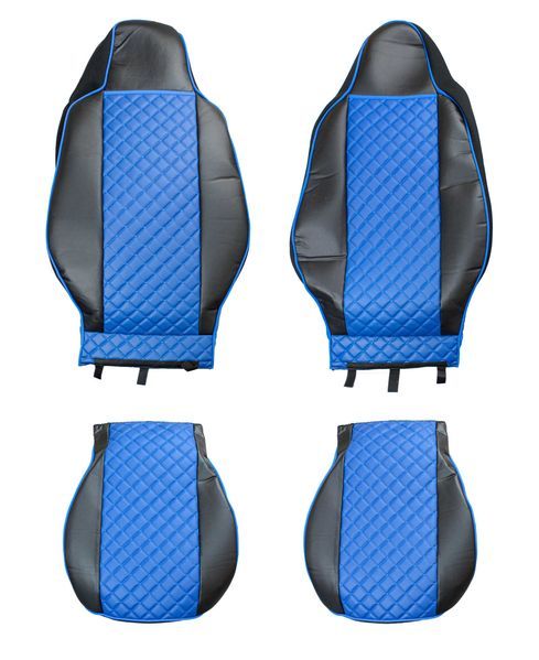 Тапицерия LKW за МАН ТГХ, модел 2021, Еко кожа / MAN TGX - синьо