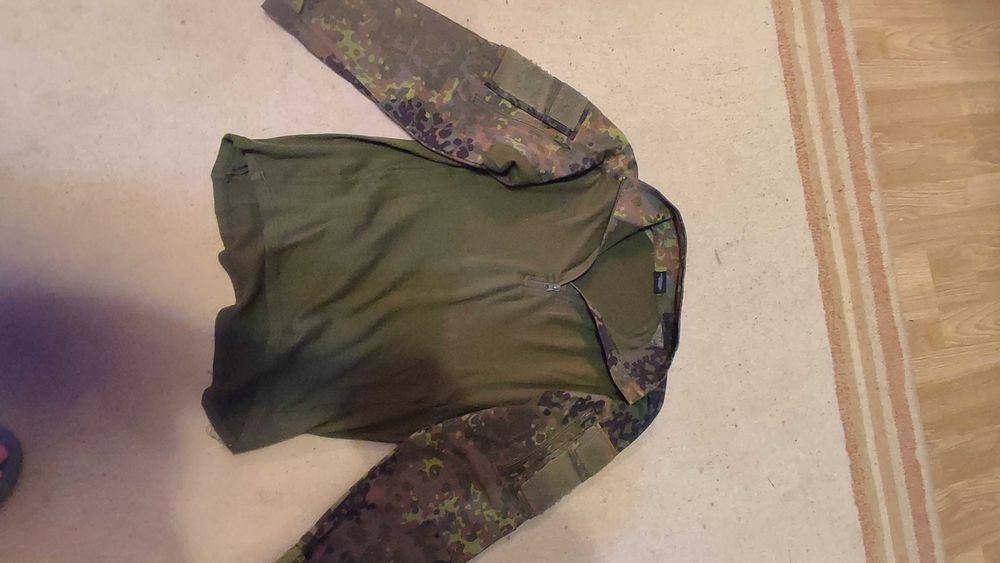 Costum combat flecktarn invade gear + parka germana set