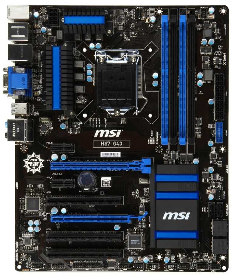 Дъно Дънна платка MSI H87-G43 1150 до 32gb DDR3